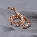 High End Moissanite Jewelry 7inches 3mm D VVS1 Moissanite Diamond Real Rose Gold 14K Tennis Bracelet for Men Women