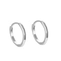 Minimalist Hoops 925 Sterling Silver Earrings Simple Round Gold Plated Huggie for Women Girl Fine Jewelry Wholesale