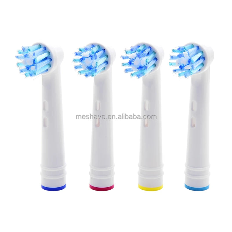 Mishave EB50-p 4pcs Pack Eco-friendly Replacement Dupont Nylon Soft Bristle Electric Toothbrush Removable Heads Battery Home