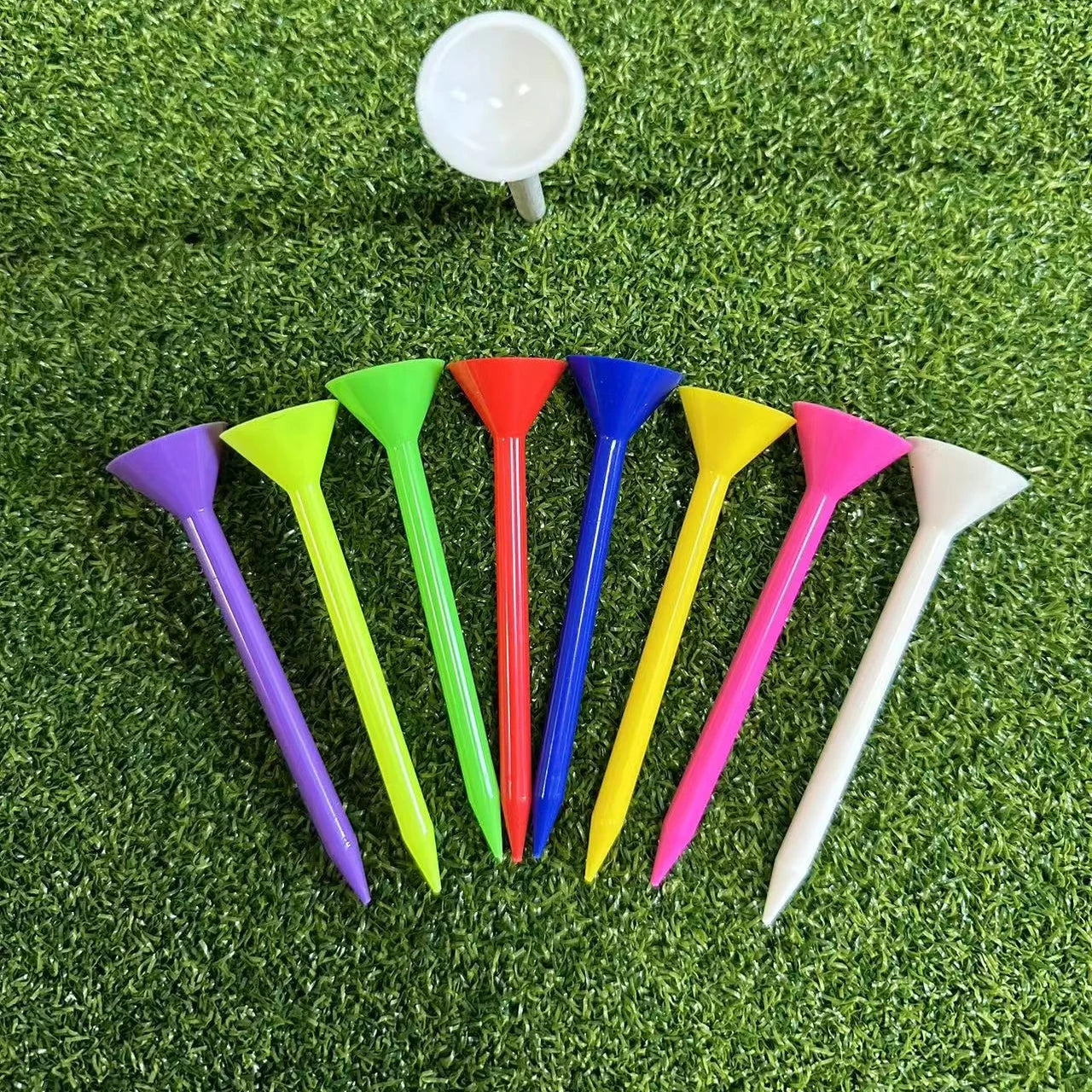 Ready to Ship 3-1/4" 83mm Premium Big Cup Plastic Golf Tees Durable and Stable-Excellent for Golfers