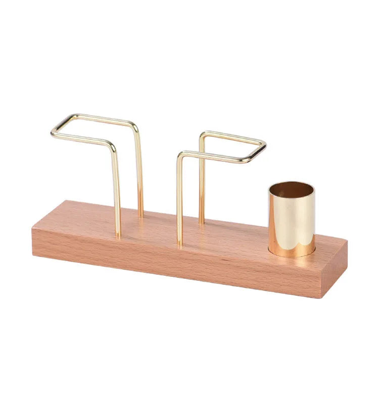 Wood Tissue Rack Restaurant Cafe Home Decor Table Decoration Napkin Holder