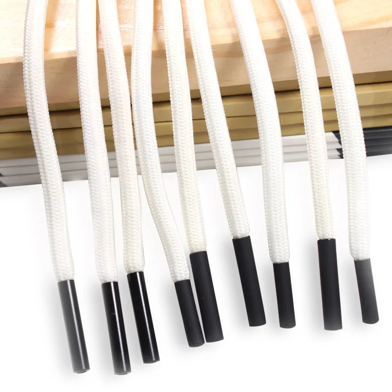 Factory Supply Custom Design Round Jacket Drawcord Hoodie Drawstring With Metal Aglets Tips Ends