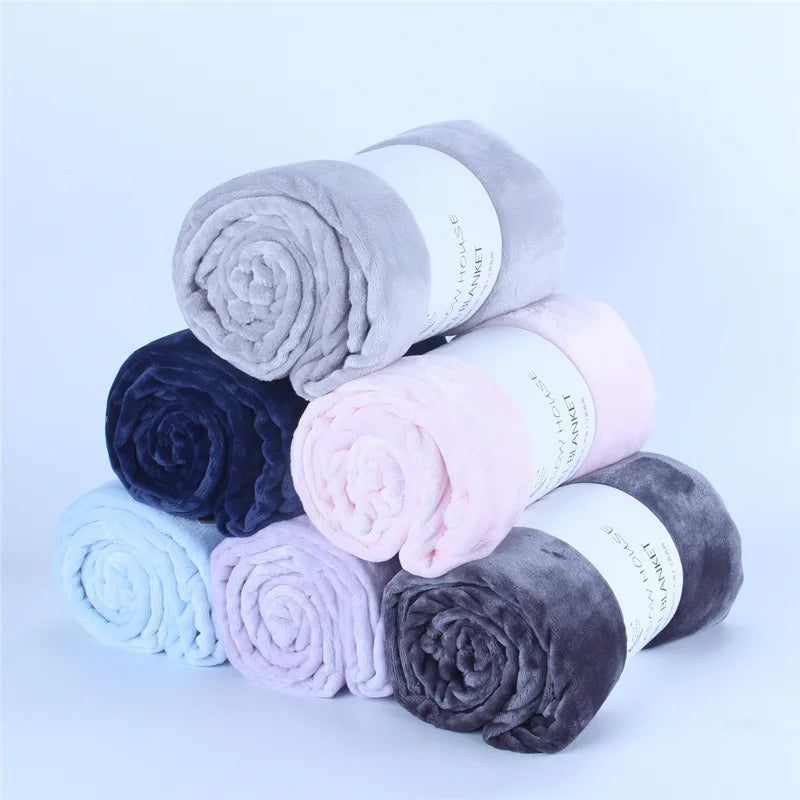 100% Polyester Custom Designed King Size Thick Microfiber Queen Sized Flannel Fleece Blanket