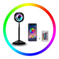 Smart Electronic APP LED Sunset Colorful Floor Lamp with Rainbow Projection New Home Indoor Decor with Atmosphere Desk Lighting