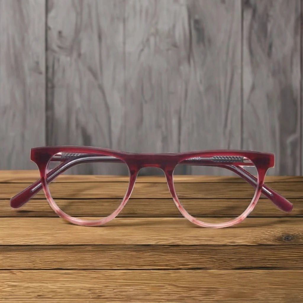 Wholesale Round Anti Blue Light 2024 Fashion Red Cat Eye Presbyope Woman Reading Glasses Frames