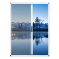 Modern Design Easy-to-Install Plisse Mosquito Pleated Folding Screen Door with Aluminum Profile Fly Mesh Doors