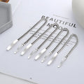 Hot Sale 925 Sterling Silver Thick Curb Chain Polished Curved Rectangle Bar Bracelets for Women
