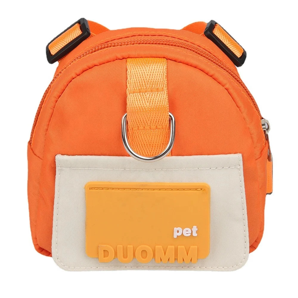 Pet Backpack Large-capacity With Leash Dog Snack Bag Portable School Bags Convenient for Dogs Leashes Poop Bags Pets Supplier