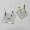 Wholesale Crystal Ball Holder Sphere Stand Mineral Display Slab Fossil Specimen Metal Arm Acrylic Display Stand