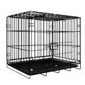 Dog Cat Cage Large and Medium-sized Dog Bold Iron Cage Folding Pet Cage