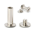 Nickel Plated Carbon Steel Male Female Screw Binding Post Chicago Screw Rivets Metric for Leather Belt MegaBDM
