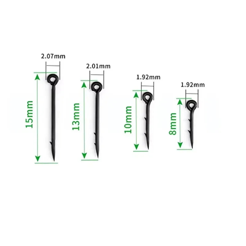 Carp Lure Fishing Tackle Durable Bait Sting Pop-up Maggot Clip Barbed Hook Accessories Lake River Stream Luring Carbon Steel