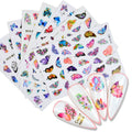 Flowers Shape Nail Sticker Luxury Brand Self-Adhesive for Women Nail Art Decoration 3D Nail Art Stickers Decals