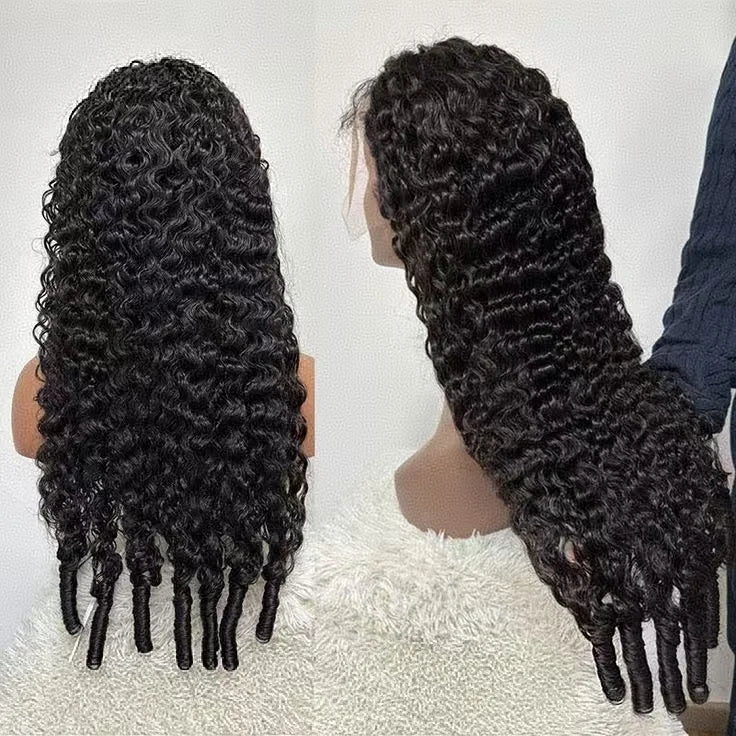 Raw Indian Hair Wigs From India Wholesale Vendor Human Hair Lace Font Wig Lace Frontal Loose Deep Wave Wig for Black Women