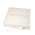 Hot Sale Luxury Pink Skincare Serum Packaging Gift Box with Magnetic Lid Fold Design Sponge Lining & Ribbons