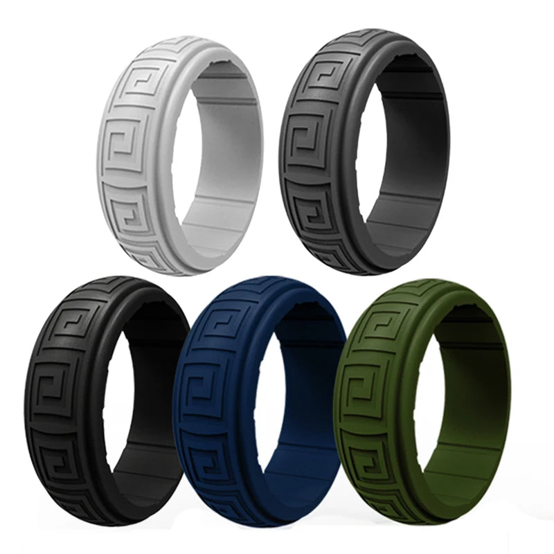 2021 New Design Christian Classic Fashion Printed Silicone Certified Women & Men Custom Wedding Bands or Rings