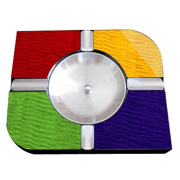 New Design Wholesale Custom Glossy Luxury Cigar Accessories Wooden Cigar Ashtray