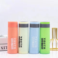 OEM Wholesale Promotional Advertising Custom logo Youth Fashion Design Colored 450 ml Glass Water Bottle with Handle Lids