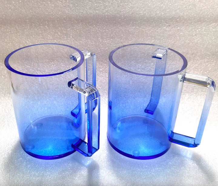 Jewish Lucite Wash Cup Gradient Color Mug Passover Shabbos Chanukah Hanukkah Shabbat Purim Gifts Judaica Acrylic Washing Cup