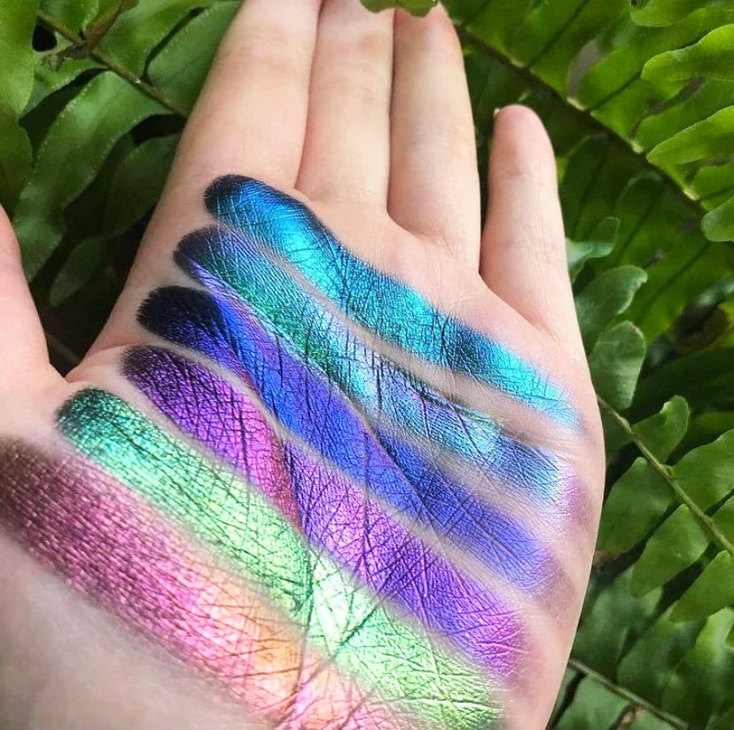 Vegan Pressed Duochrome Eyeshadow Pigment Aurorae Multichromes Foils