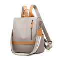 Custom Leather logo Waterproof Oxford Anti Theft School Bags Traveling Women Backpacks for Girls