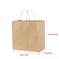 Durable Eco-Friendly Brown Kraft Paper Bag Classic Style Cotton Handle for Supermarket Shopping Exhibitions Features Embossed