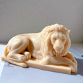 Figure Minimalist Desk Decor 3D Charm Animal Sculpture Silicone Mould Lions Statue Silicone Candle Mold