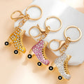 Factory Price Keychain Roller Skates Shape Metal Key Ring School Supplies Car Bag Phone Accessories Key Chain Keyring