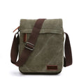 Small Mini Custom Print Logo Vintage Cotton Canvas Side Sling Crossbody Luggage Travel Shoulder Messenger Bag for Men Women