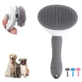 Self Cleaning Eco-Friendly Stainless Steel Slicker Brush Bath Shampoo Care Pet Items Hair Remover Comb Pet Cleaning Grooming