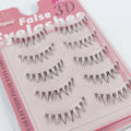 Abestyou 5pairs 8mm Short Lashes Invisible clear Band Comfortable Faux Cils Mink 3D False Eyelashes Maquillajes Para Mujer