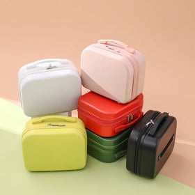 Fashion New Women Mini Lovely Tote Cosmetic Case Korean Candy Color Travel Square Cosmetic Makeup Case Bag for Ladies
