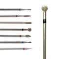Diamond Drilling BurBall Diamond Nail Cuticle Drill BitsRussian Manicure Bit Set