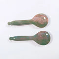 Huiying Spoon shape jade Indian agate gua sha stone guasha