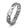 KALEN 2019 Wholesale 316L Steel Punk Curb Link Chain Male Bracelet