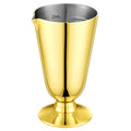 Golden Stainless Steel Jigger 2oz Double-layer Portable Unbreakable Cocktail Mixing Tool for Bar Use