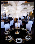 60cm Bulk DIY Craft Party  Wedding Pink Large Centerpiece Floral Vase Home Decor Black White Plumes Ostrich Feathers for Sale