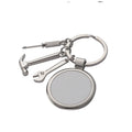 Hot Sales Gifts for Father's Day Blank Sublimation Round Tool Keychains Hammer Screwdriver Wrench Keychain