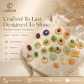Bohemian Style Jewelry Making Charm Natural Stone Inlaid Stainless Steel Pendant Accessories for Fashion Jewelry Making
