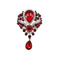 Factory Custom Brooch for Women Zinc Alloy Acrylic Rhinestone Pin for Wedding Cloth Decoration Wholesale Available