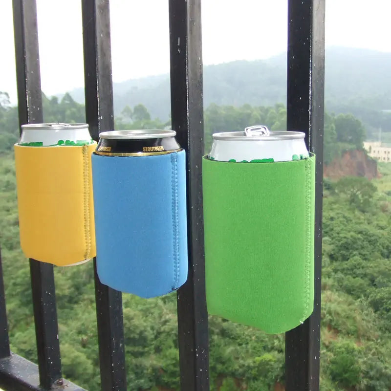 Promotional Personalized Neoprene Magnetic Can Cooler Coozy Foldable Beer Bottle Koozy Insulated Beer Can Cooler with Magnets