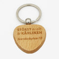 Custom Laser Engraved Leather Keychain with Wooden Key Ring Personalized Key Tags for Best Gift Craft Customizable Laser Logo