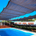 Customizable Anti-UV Retractable Sunshade Net Telescopic Wave Sun Shade Sails Garden Gazebo Pergolas Sliding Wave Canopy
