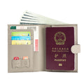 2026 Family Travel Custom Logo Genuine Leather Passport Holders RFID Passport Holders Cover