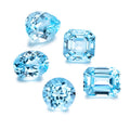 Wholesale Price Lab Grown Sapphire Aquamarine Blue Color Aquamarine Stone 1 Carat Oval Round Cut Sapphire for Jewelry Making