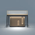 Luxury Jewelry Showcases Jewelry Display Cabinet showcase Cabinet for Sale Stainless Steel Wood Glass Jewelry Display Cabinet