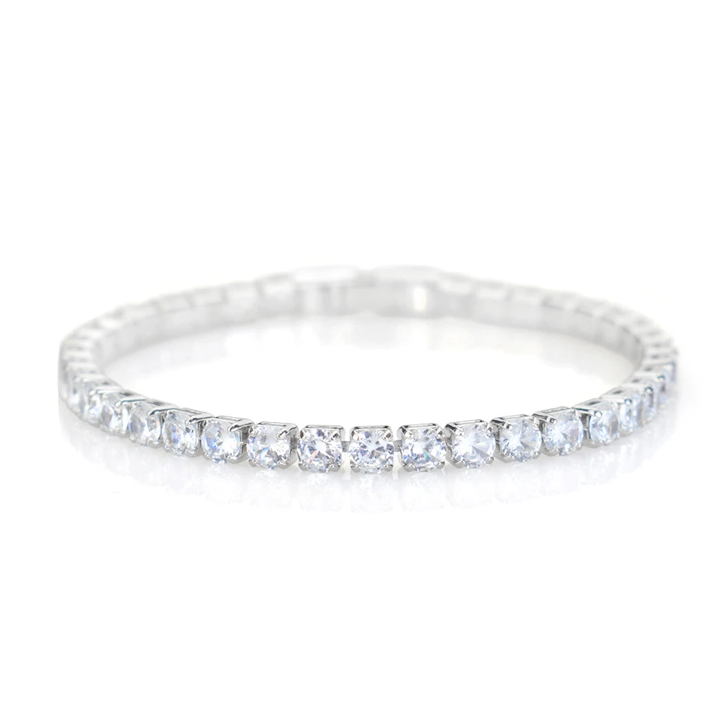 5mm Rhinestone Bracelet Men Hip Hop Bracelet Wholesale Classic Diamond Tennis Bracelet Women Fashion Wristband Jewelry