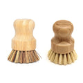 Hot Selling Bamboo Handle Sisal Pot Brush Portable Cleaning Dish Brush for Kitchen