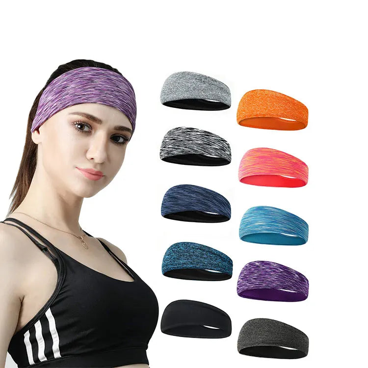 Women's Yoga Sport Athletic Headband for Running Sports Travel Fitness Elastic Wicking Workout Non Slip  Headbands Headscarf