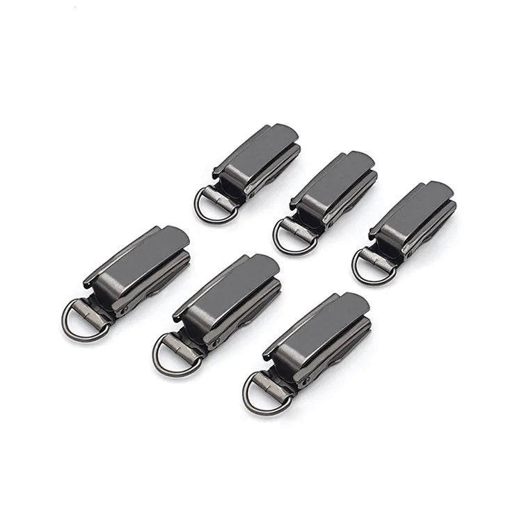 Metal Bed Sheet Clips Black Strap Webbing Suspender Clip